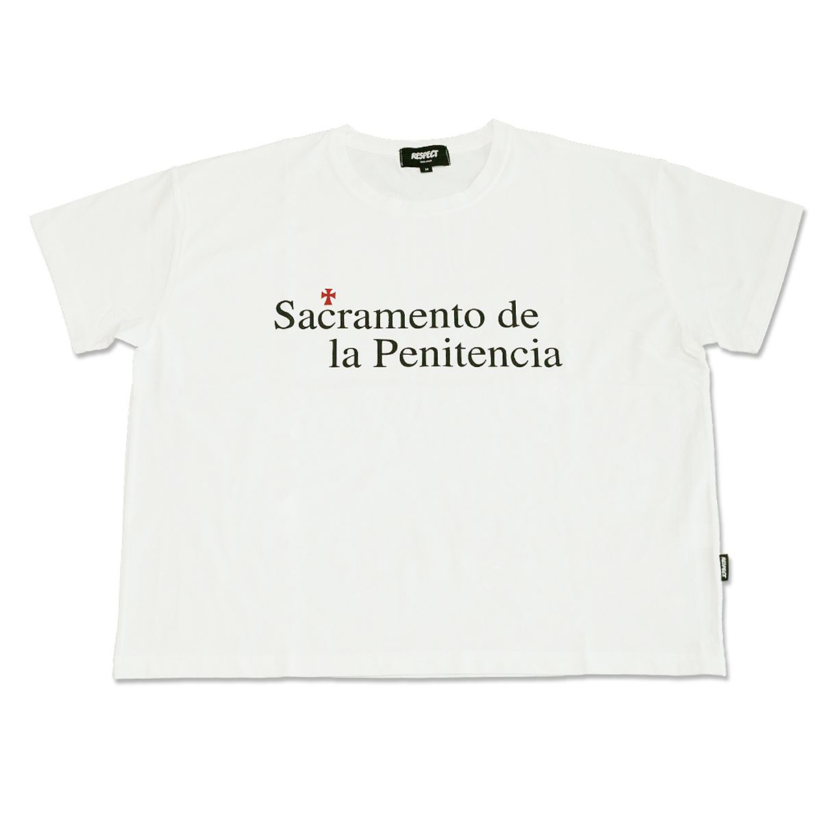 리스펙트(RESPECT) sacramento de la penitencia crop fit tee (black)
