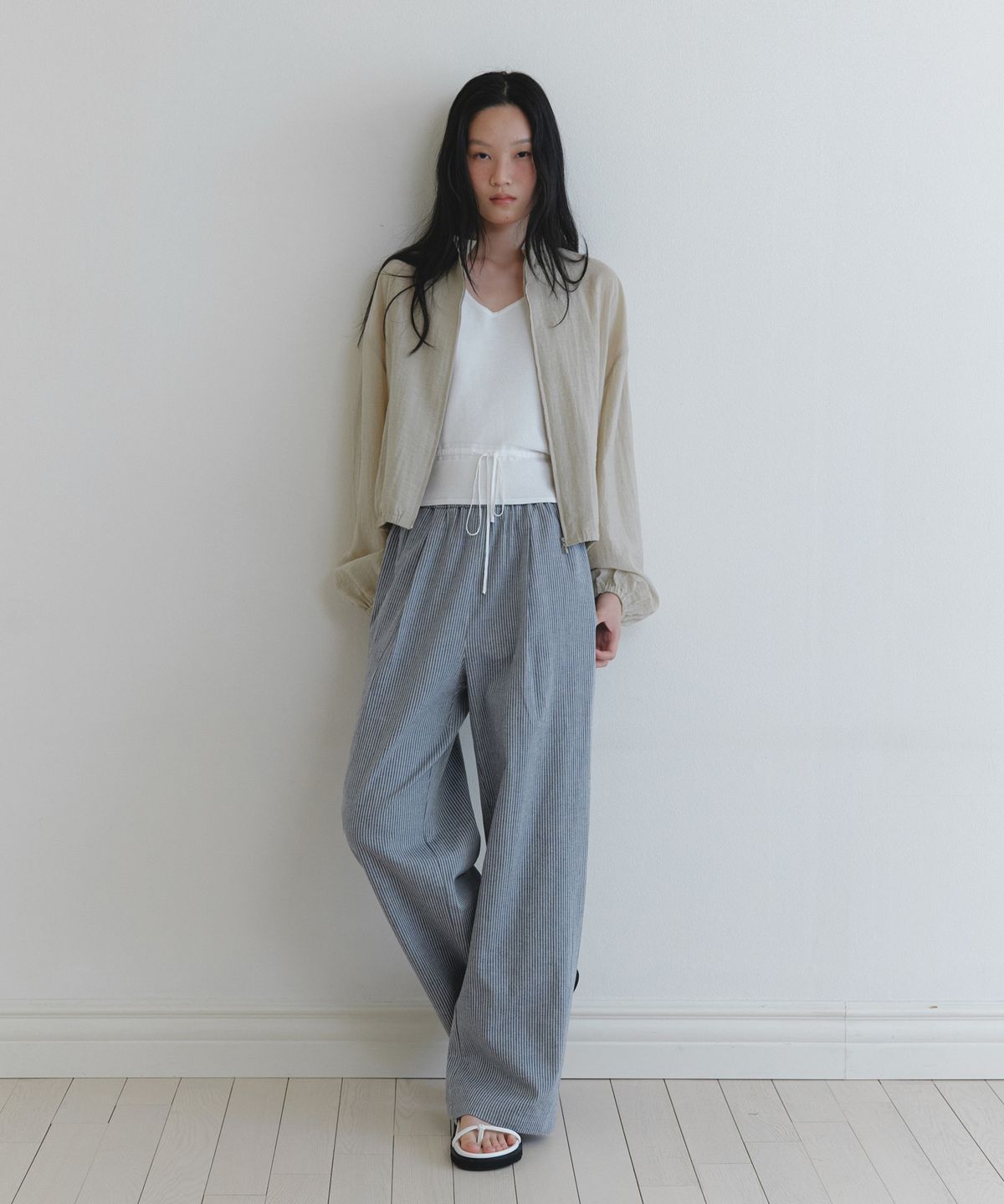 유라고(URAGO) Summer stripe string pants
