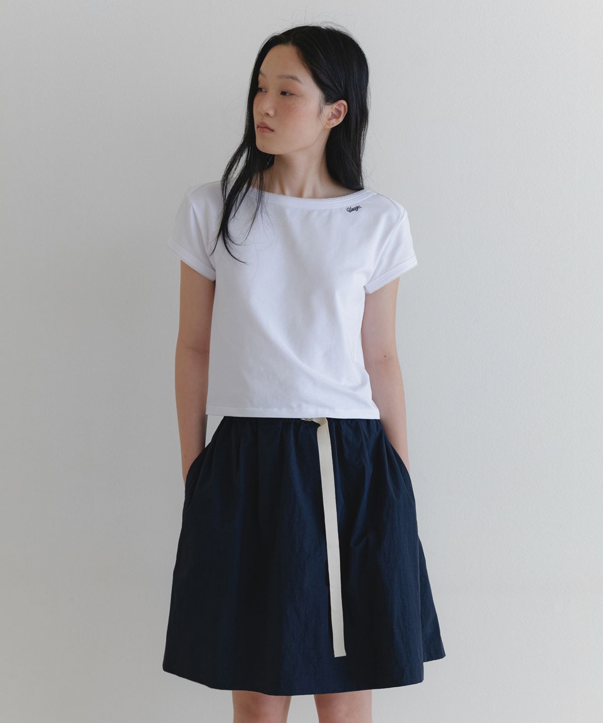 유라고(URAGO) Nylon belted banding skirt