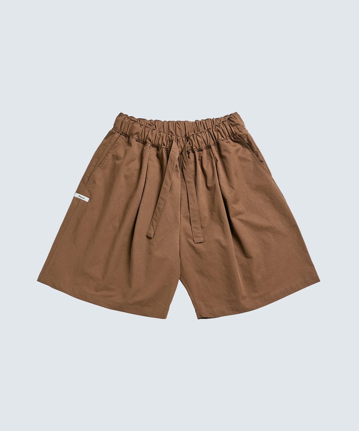 슬리피캣(SLEEPYCAT) (uni) Lazed short pants cotton brown