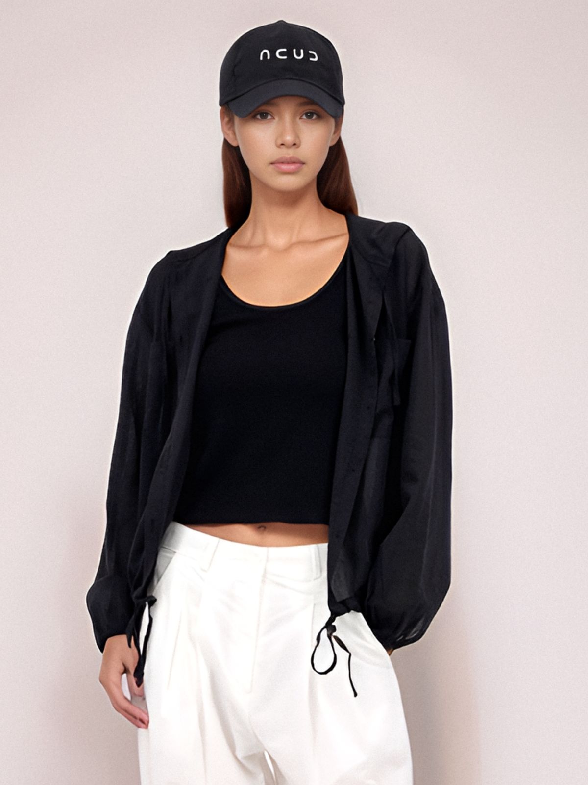 아쿠드(ACUD) Light Hoodie Shirt _Black