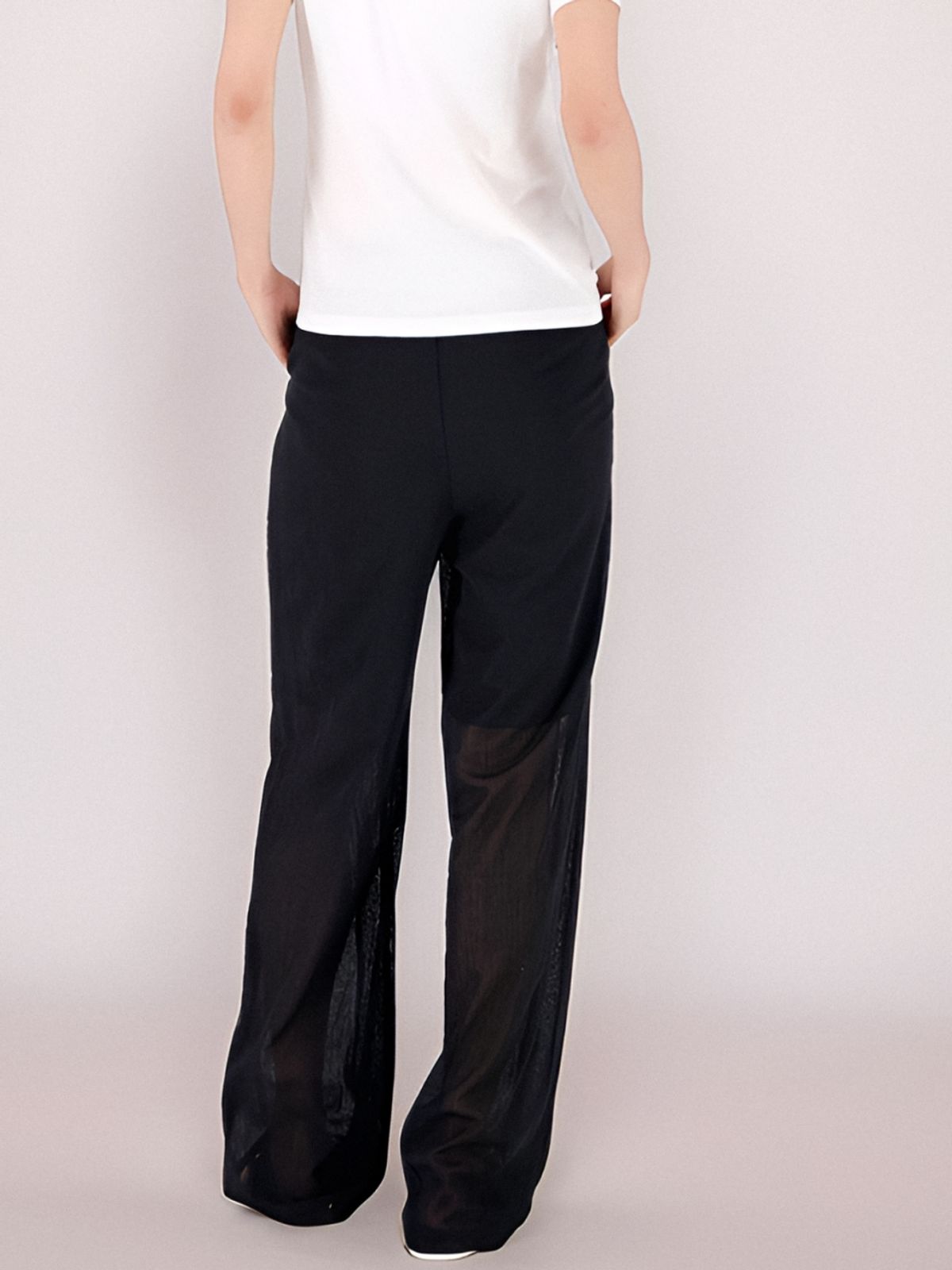 아쿠드(ACUD) Sheer Bending Slacks _Black