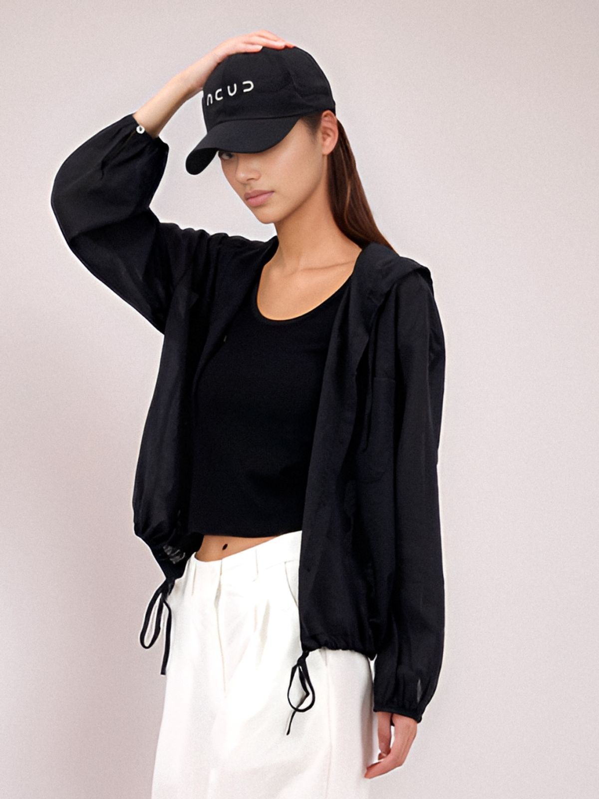 아쿠드(ACUD) Logo String Ball Cap _Black