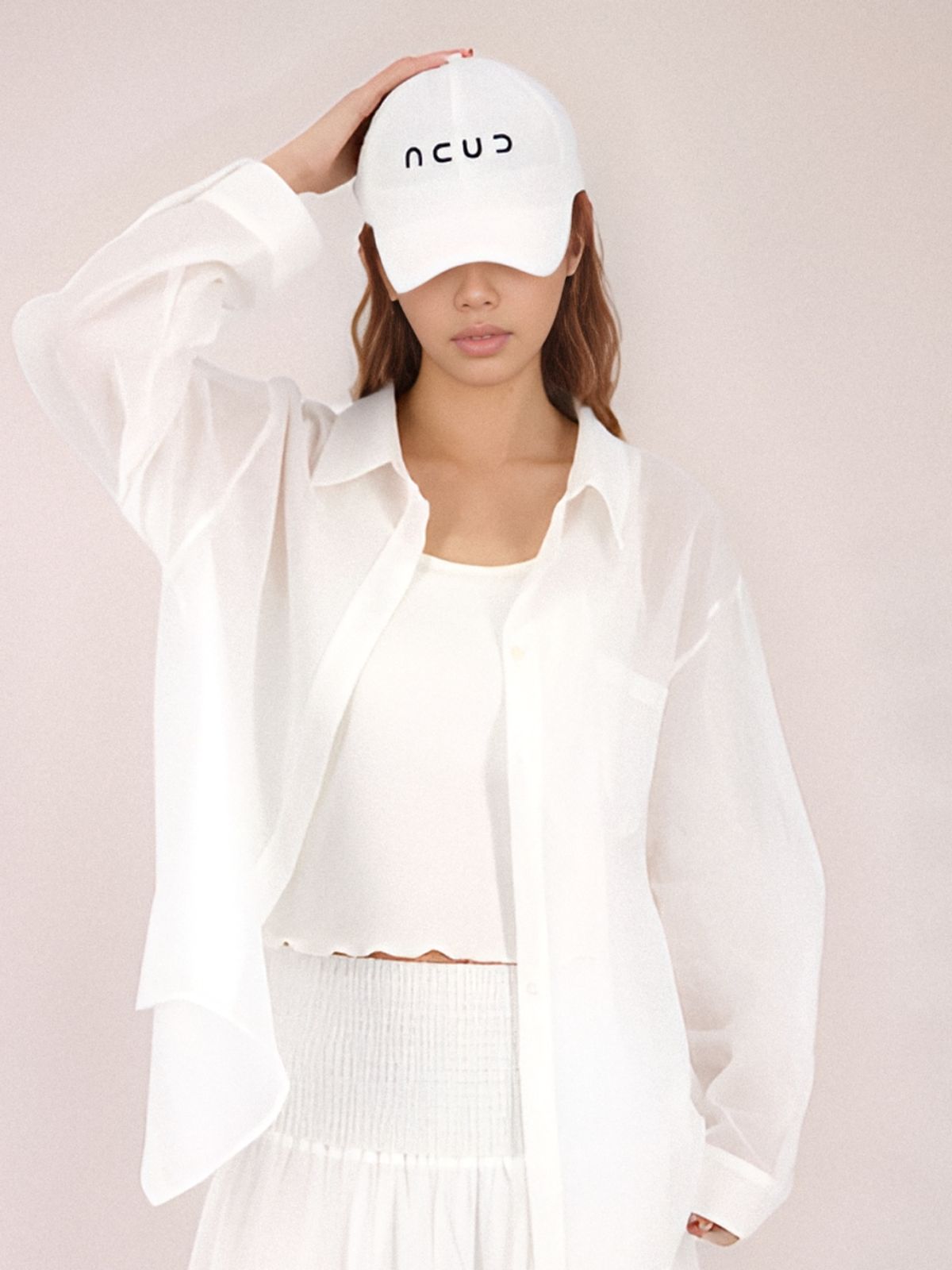 아쿠드(ACUD) Logo String Ball Cap _White