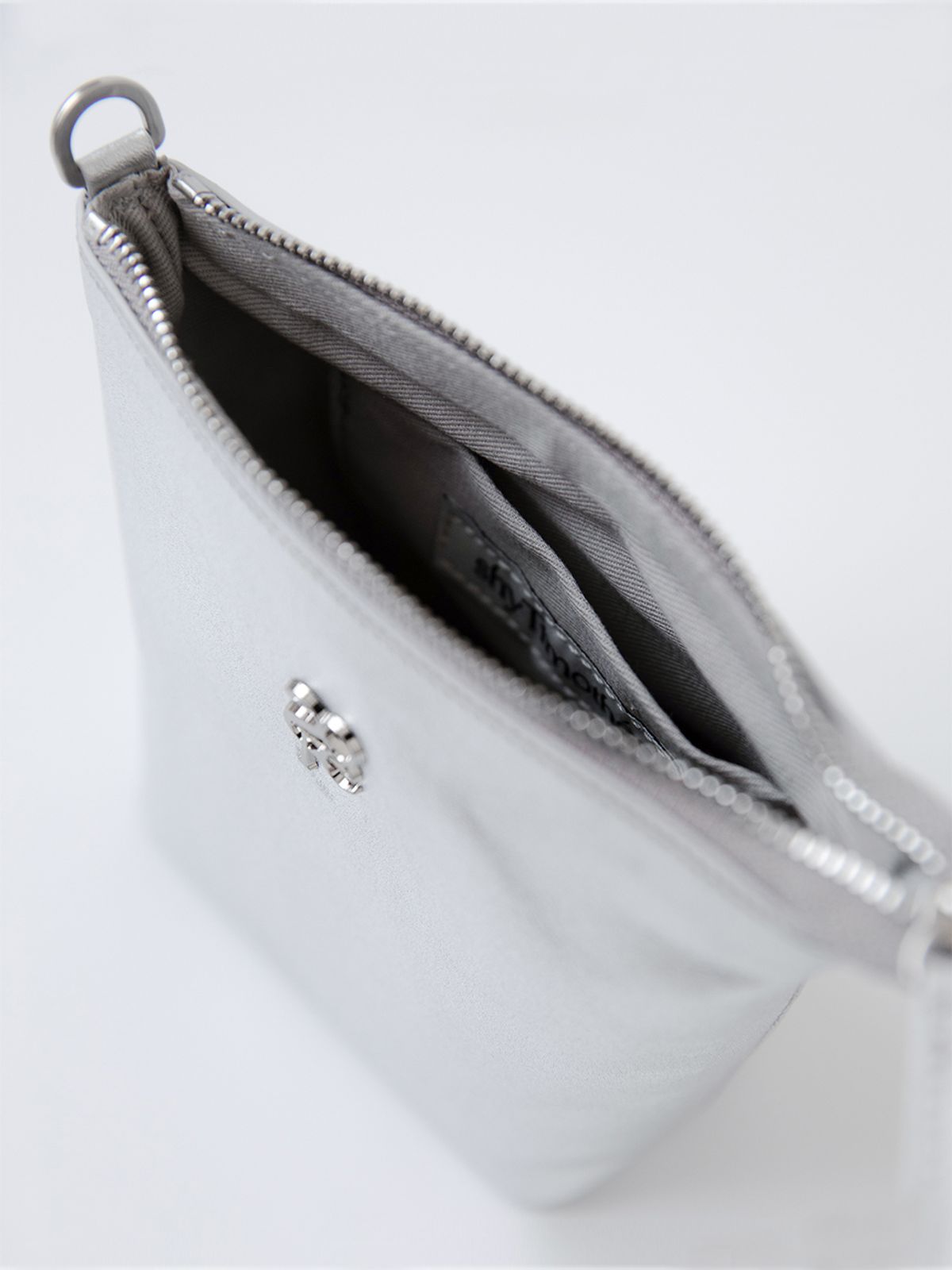 샤이티모시(SHYTIMOTHEE) leather mignon bag_silver