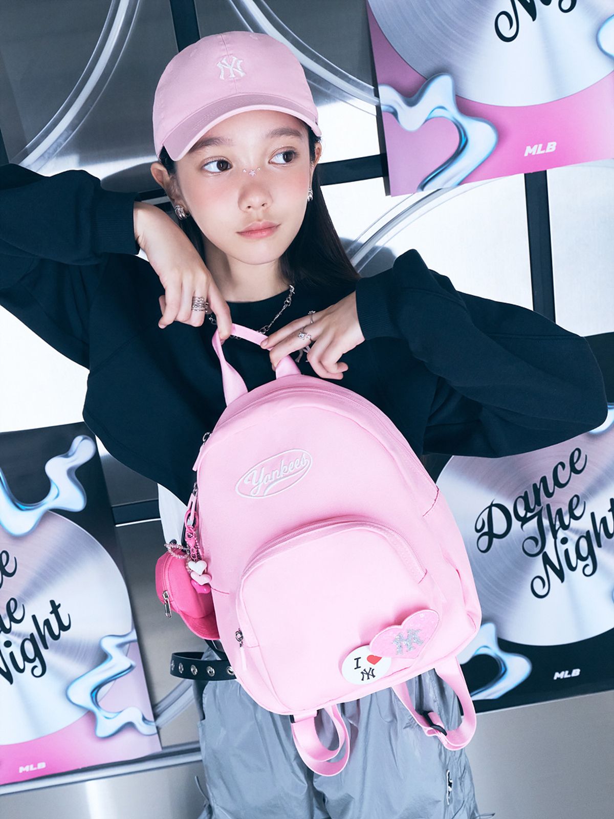 엠엘비 키즈(MLB KIDS) 루키 미니 백팩 NY (Pink)