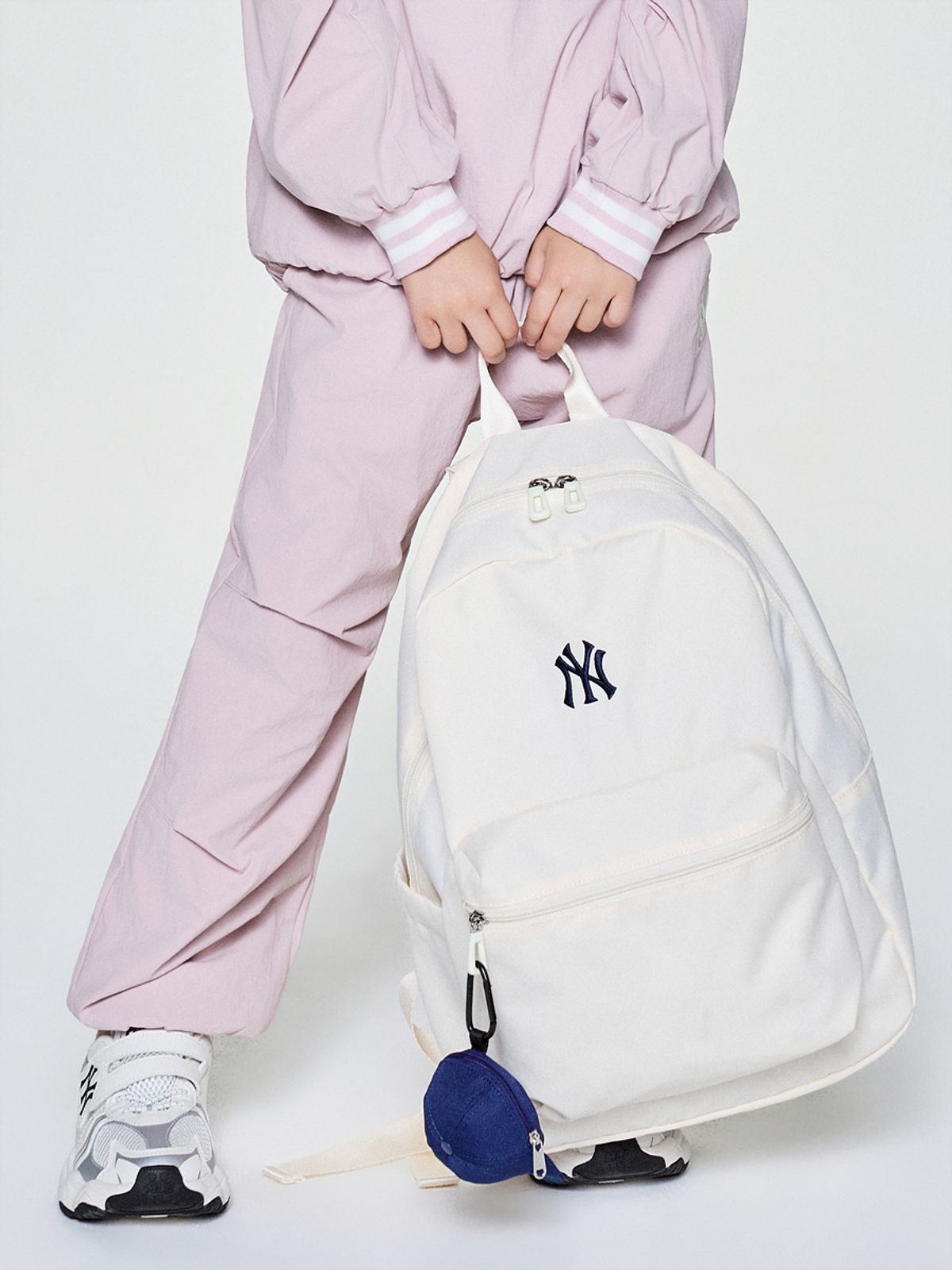 엠엘비 키즈(MLB KIDS) 루키 백팩 M NY (Cream)