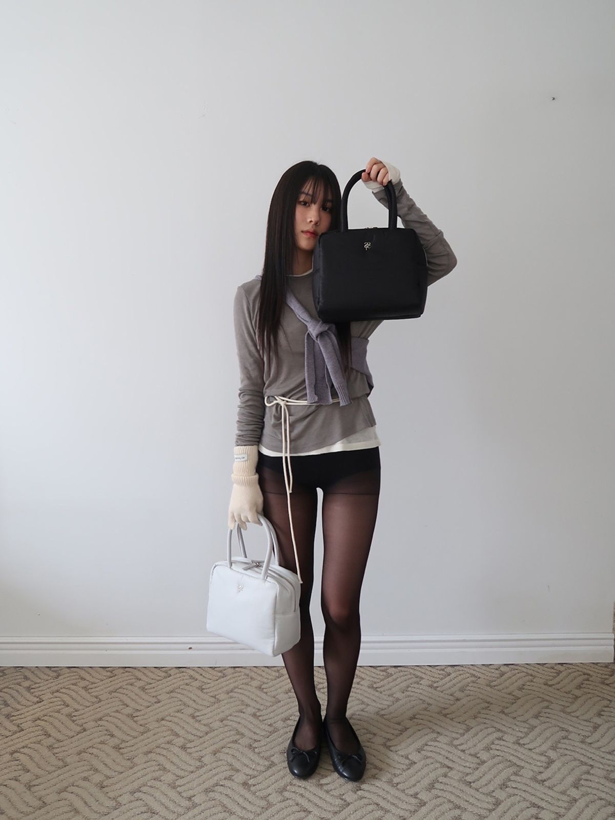 샤이티모시(SHYTIMOTHEE) Toast Bag _black