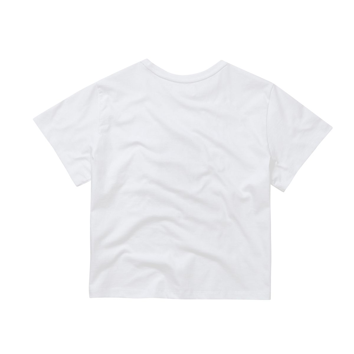 이이이알알알(EEERRR) Born From Basslines Grossy Printing semi-crop T-shirt (White)