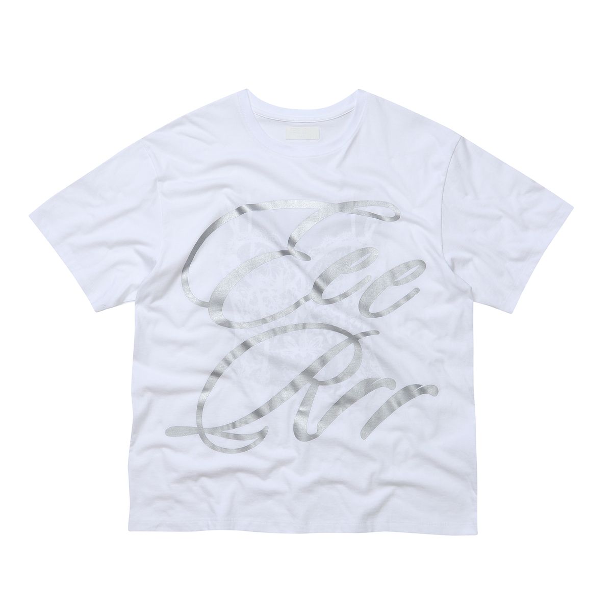 이이이알알알(EEERRR) Big Pearl Logo Corset Printing T-shirt (White)