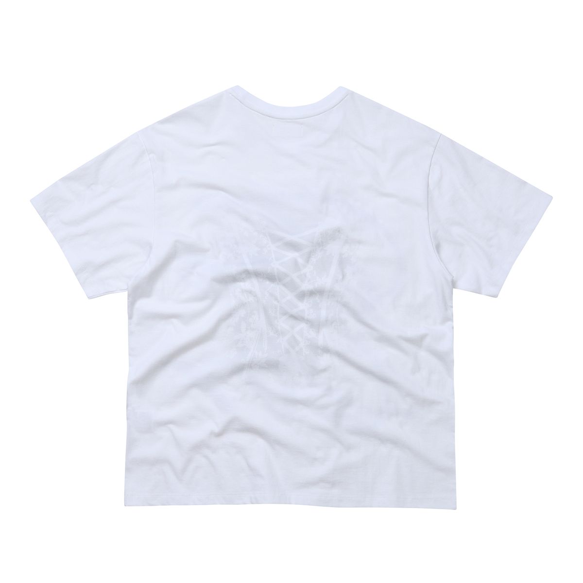이이이알알알(EEERRR) Big Pearl Logo Corset Printing T-shirt (White)
