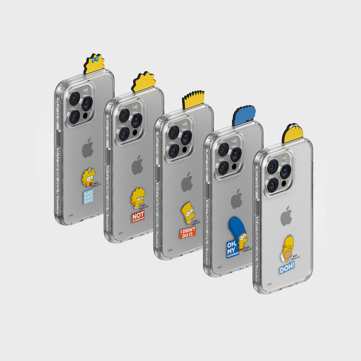 에스엘비에스(SLBS) 호머 심슨 스몰페이스 태그 케이스 for iPhone Series