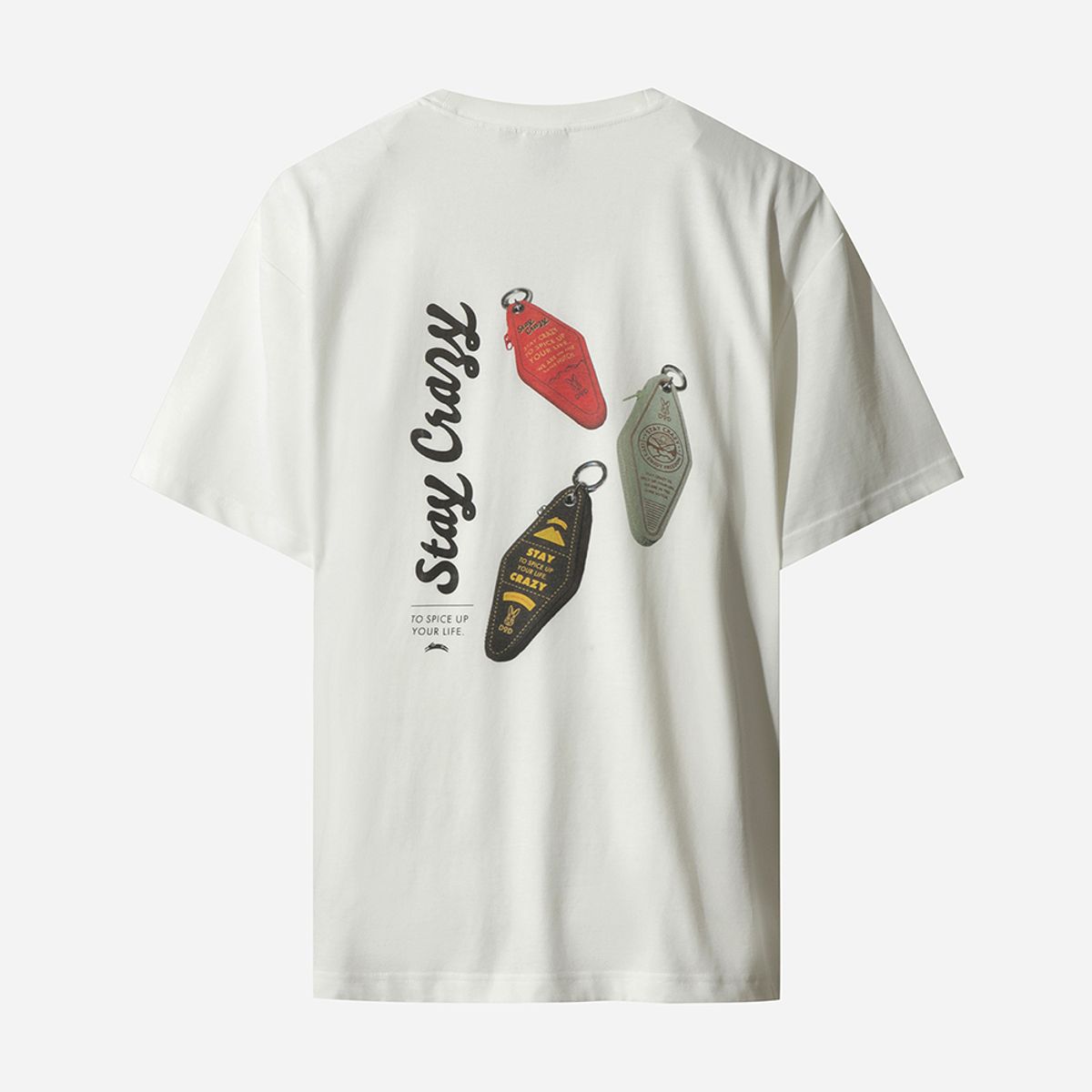 디오디(DOD) 스파이스업 빈티지 그래픽 반팔 티셔츠 남자(OFF WHITE 2)