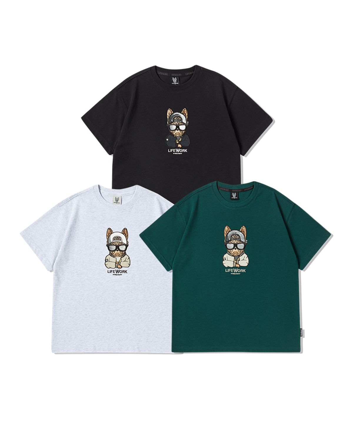 라이프워크 키즈(LIFEWORK KIDS) 키즈) 빅 힙독 반팔 티셔츠