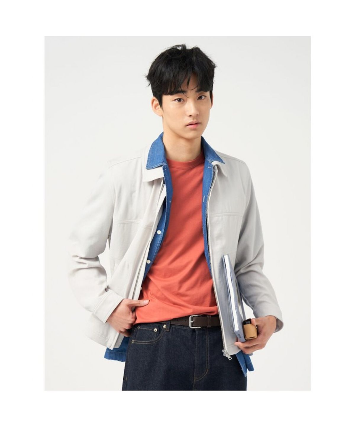 빈폴 멘(BEANPOLE MEN) 젠틀테크 카라 디터쳐블 아우터 - 아이보리