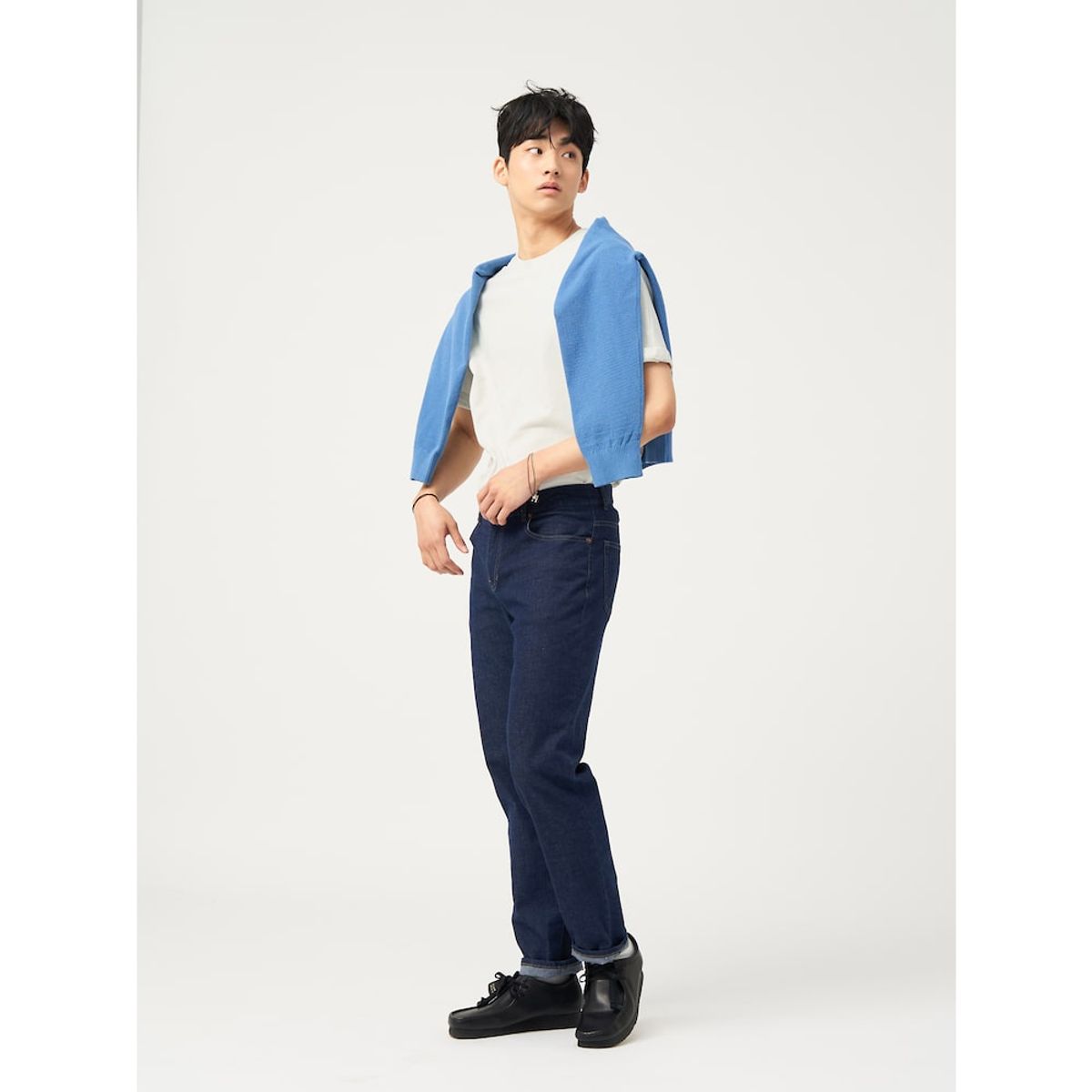 빈폴 멘(BEANPOLE MEN) 젠틀테크 레터링 그래픽 반소매 티셔츠  아이보리
