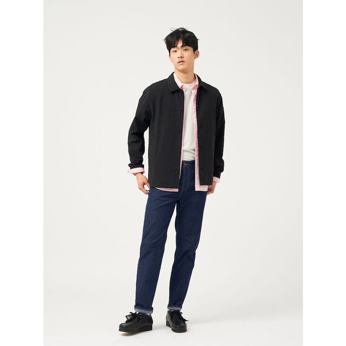빈폴 멘(BEANPOLE MEN) 젠틀테크 레터링 그래픽 반소매 티셔츠  아이보리