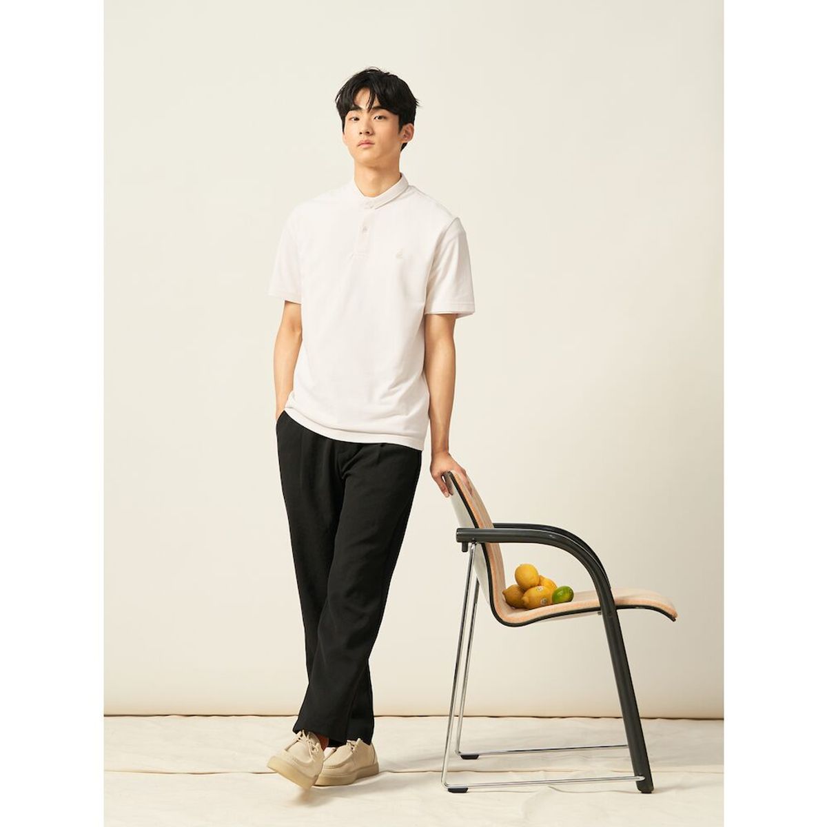 빈폴 멘(BEANPOLE MEN) 젠틀테크 옥스포드 밴딩 팬츠 - 블랙