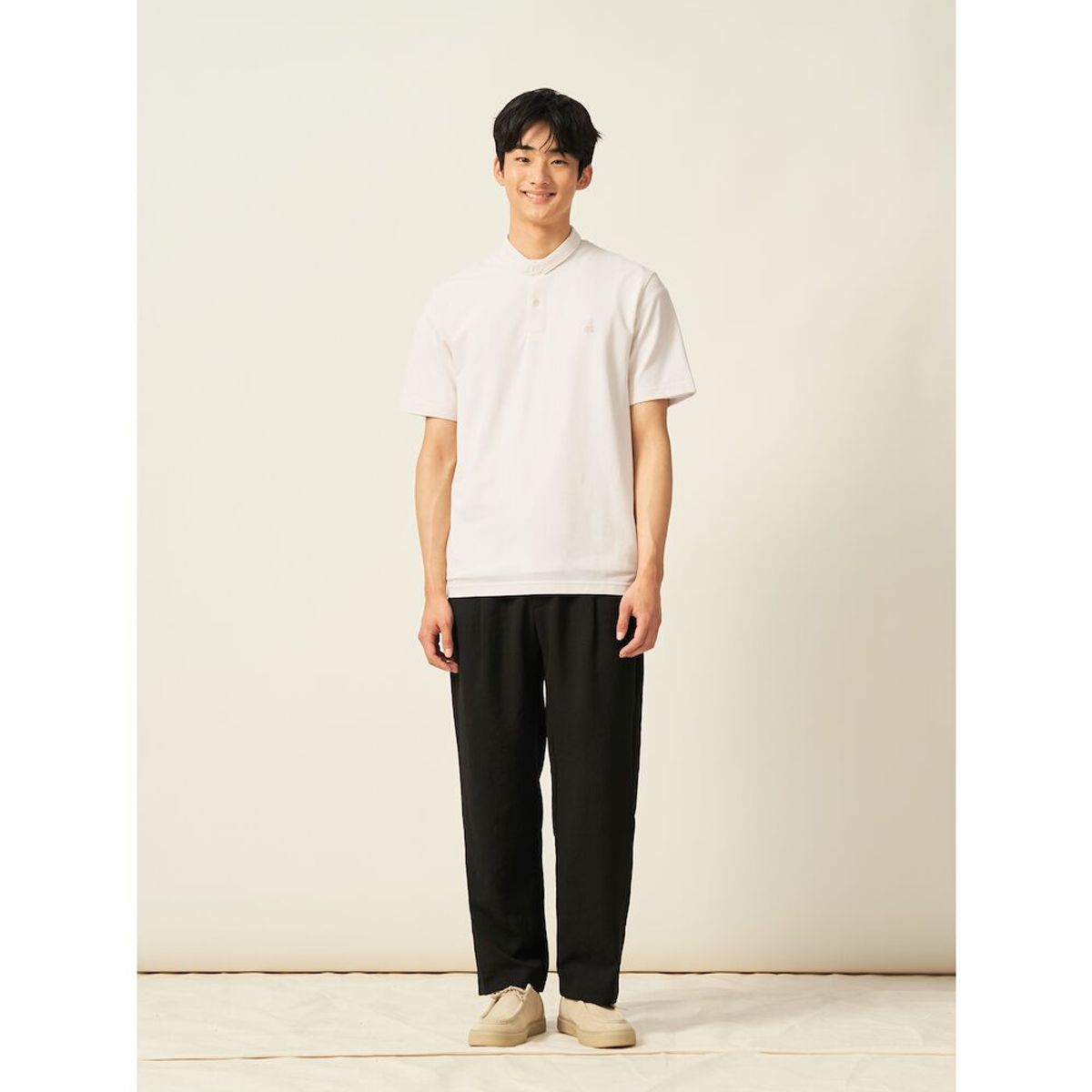 빈폴 멘(BEANPOLE MEN) 젠틀테크 옥스포드 밴딩 팬츠 - 블랙