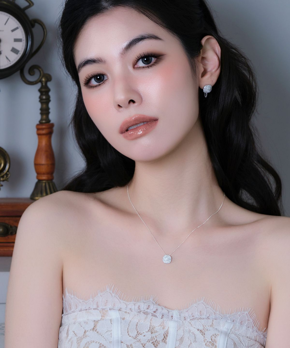 레브(REVE) DQ 파베 체인 이어링