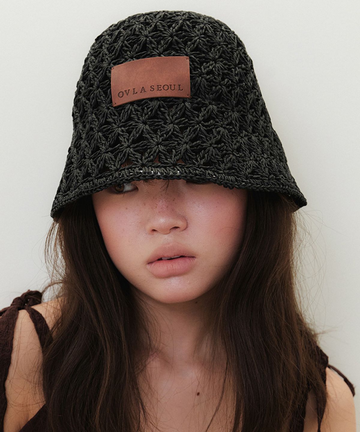 오블라(OVLA) [HAND CROCHET] PAPER BONNIE BUCKET HAT_2COLOR HA051