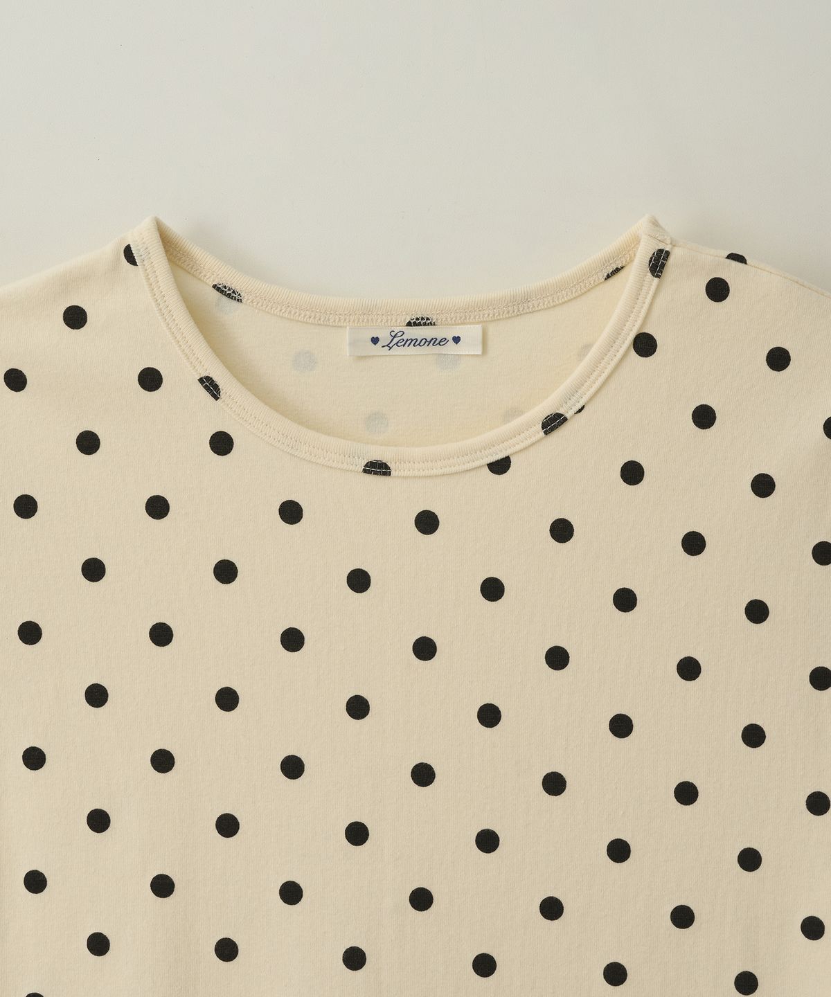 리모네(LEMONE) Dot T-shirt / Black