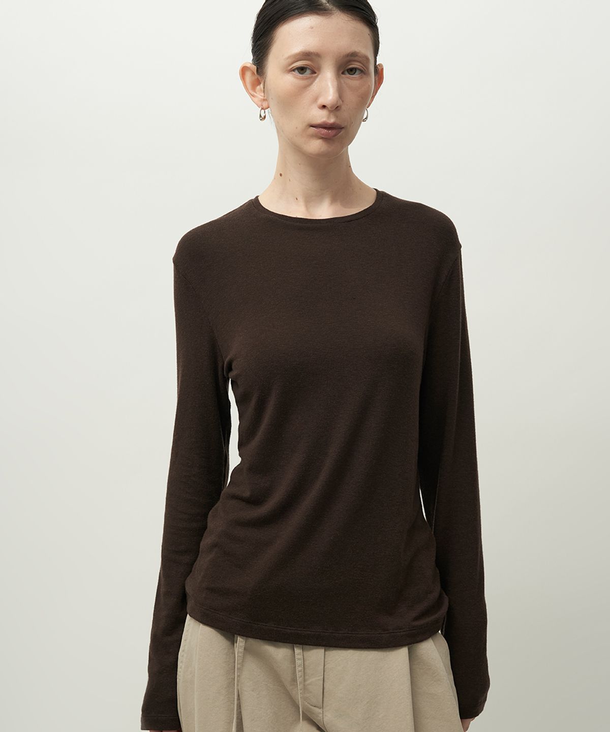 러프사이드 화이트라벨(ROUGH SIDE WHITE LABEL) Wool Long Sleeve(3color)