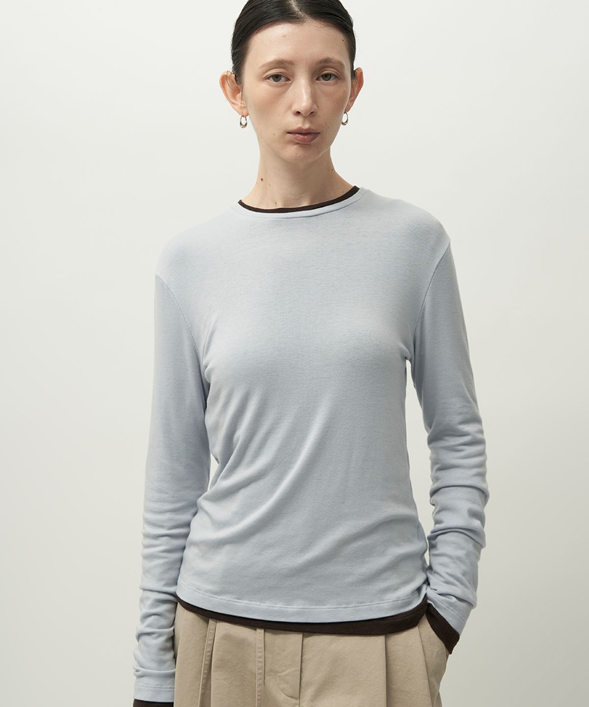 러프사이드 화이트라벨(ROUGH SIDE WHITE LABEL) Wool Long Sleeve(3color)