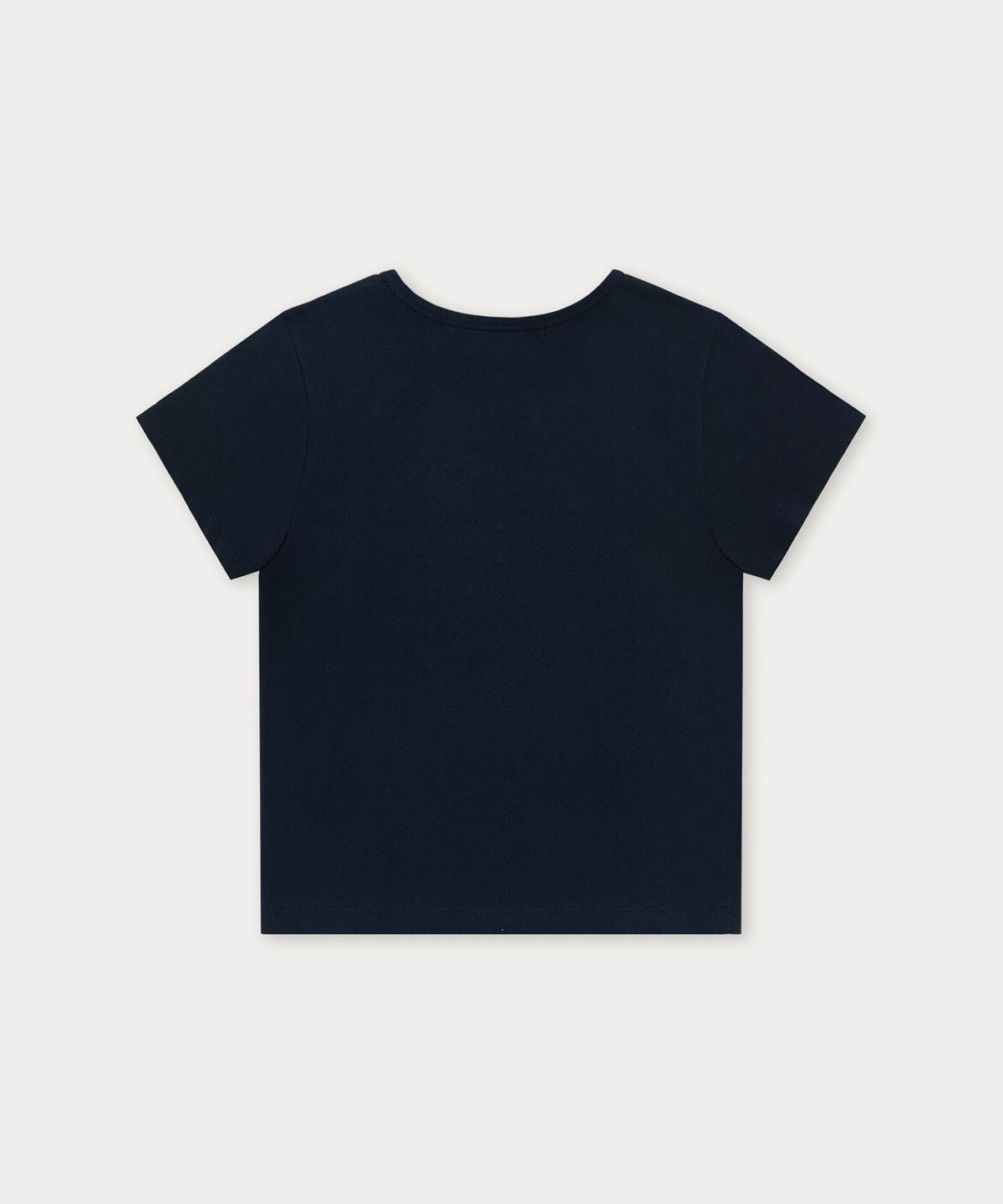 썸웨어버터(SOMEWHEREBUTTER) Kitsch Wave Logo Top - Navy