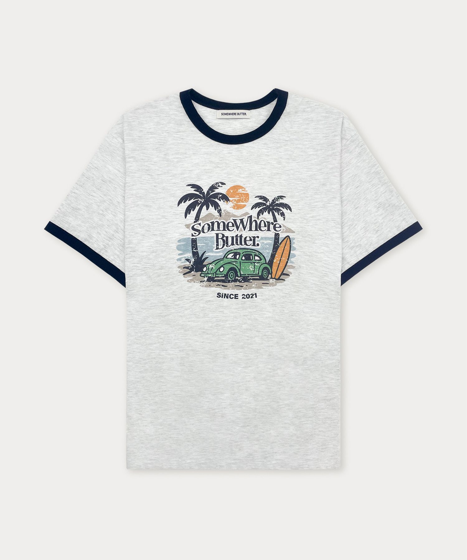 [SOMEWHERE BUTTER]★25SS★Vintage Car Wave Logo Over-Fit Top MUSINSA | SOMEWHEREBUTTER Vintage Car Wave Logo Over-Fit Top