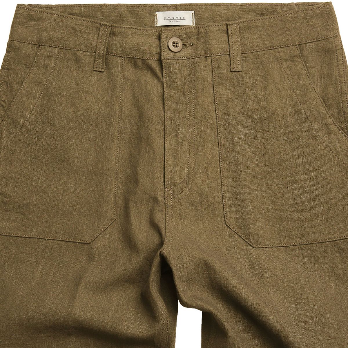 솔티(SORTIE) Utility Linen Fatigue Pants (Beige)