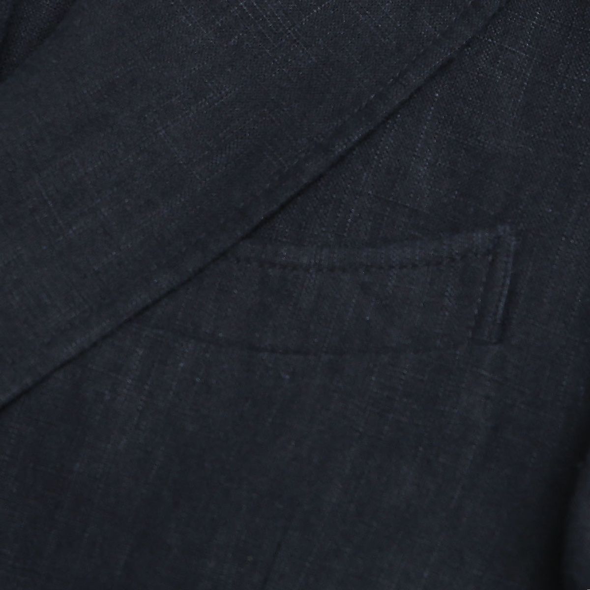 솔티(SORTIE) 6B Linen Washed Double Jacket (Navy)
