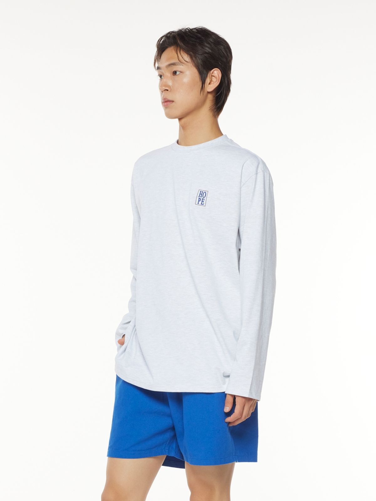 더스토리(THESTORI) 옥스포드 쇼츠 팬츠 (블루)