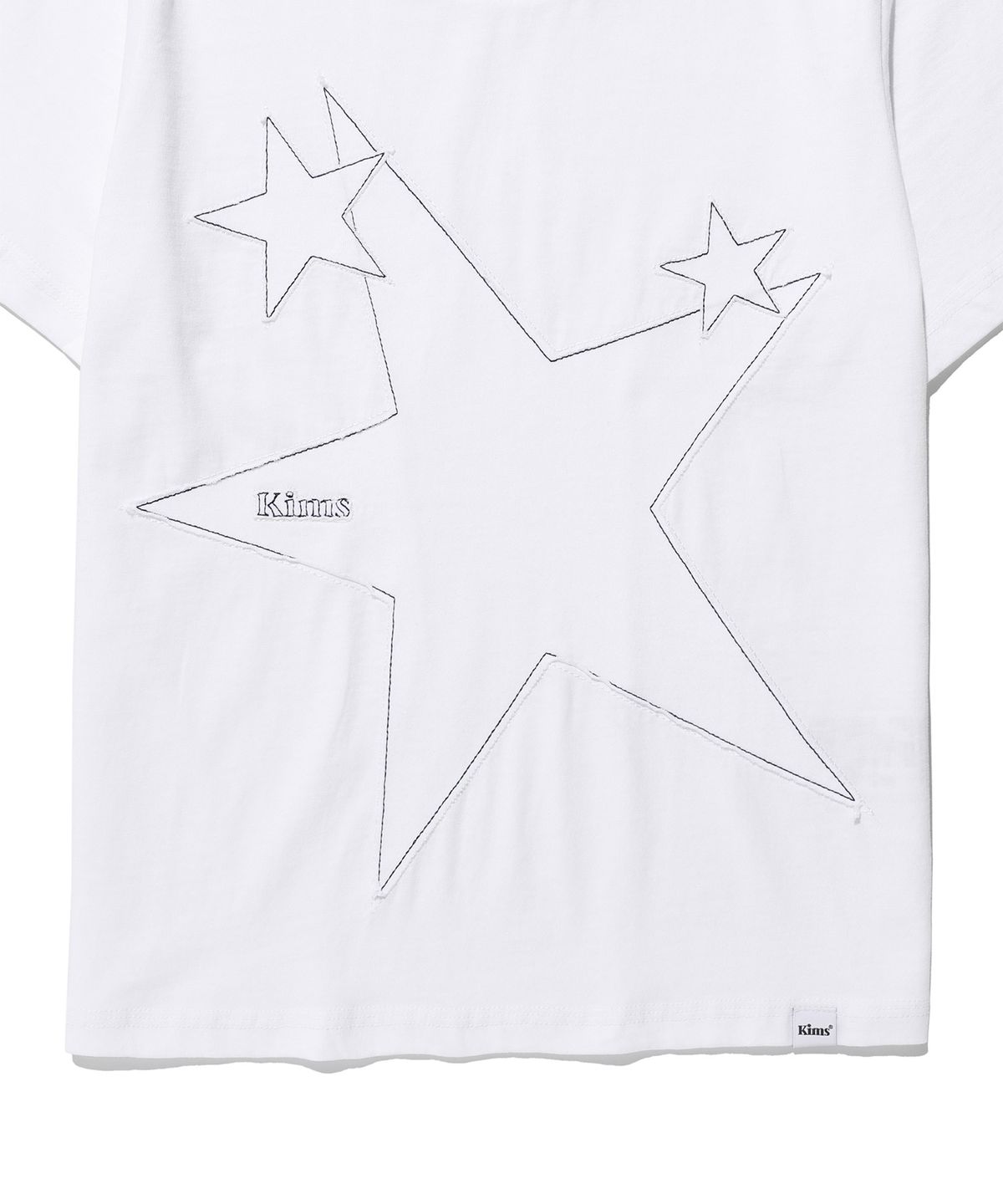 킴스 프레시 코튼 마켓(KIMS FRESH COTTON MARKET) Three Single Star Tee White(navy)