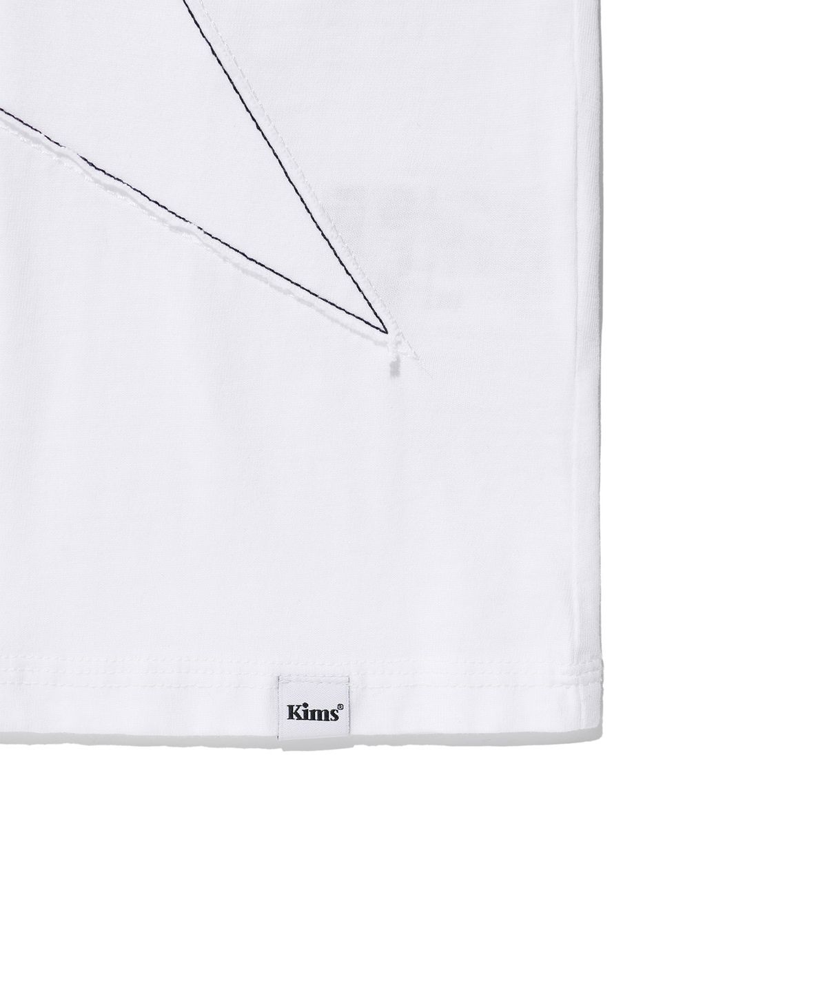 킴스 프레시 코튼 마켓(KIMS FRESH COTTON MARKET) Three Single Star Tee White(navy)