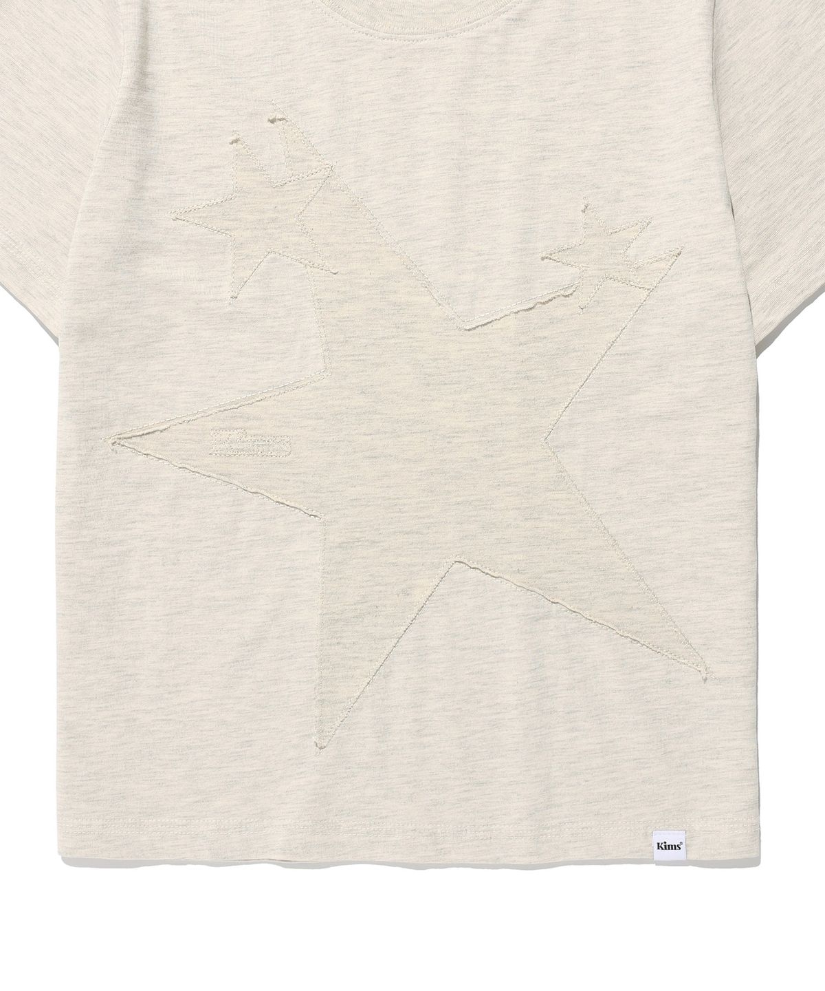 킴스 프레시 코튼 마켓(KIMS FRESH COTTON MARKET) Three Single Star Tee Oatmeal