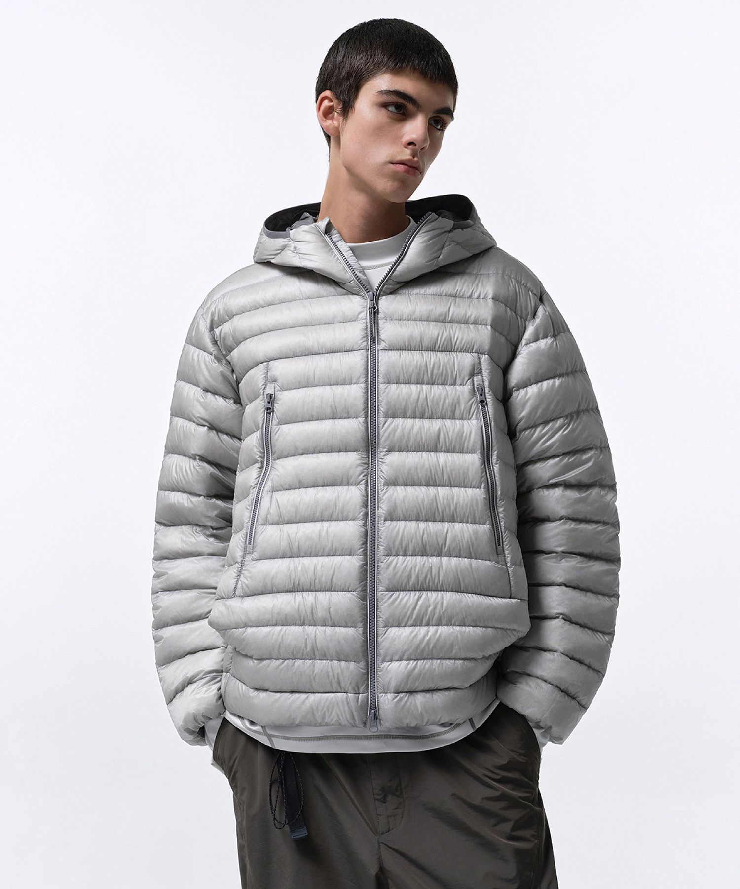 大人気❗️】ライトダウンジャケット 水色 M musinsa 風 高校生の通学