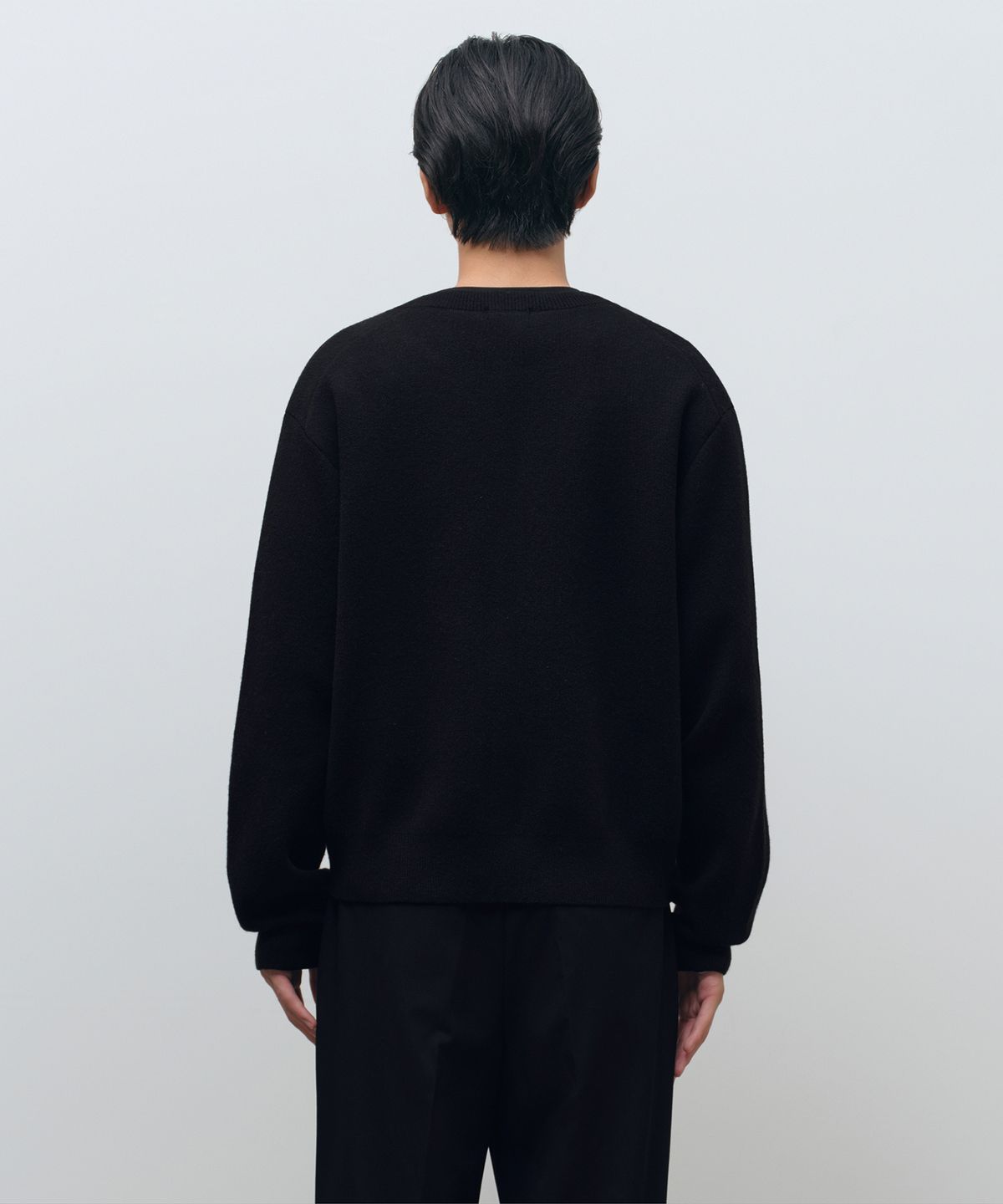 무신사 스탠다드(MUSINSA STANDARD) 라운드 넥 크롭 가디건 [블랙]