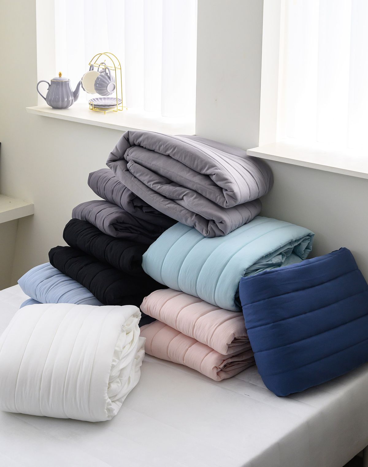샤이닝홈(SHININGHOME) 더블리 클라우디 세미마이크로 누빔 매트리스커버 S/SS/Q/K/F 5size 8컬러