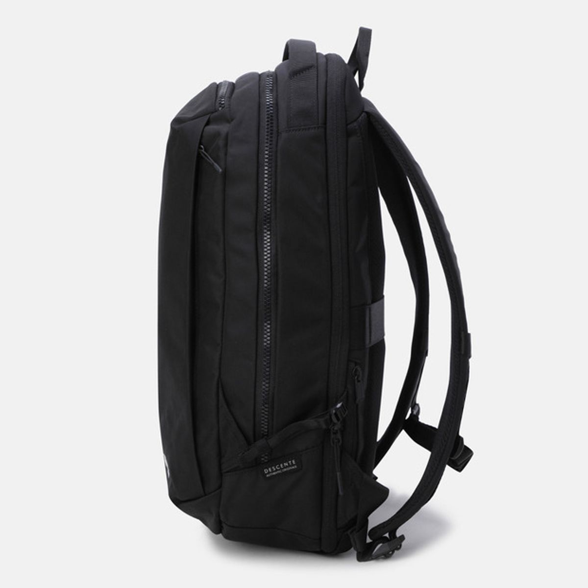 데상트(DESCENTE) 트래블 코듀라 확장형 백팩 (24+4L 확장) 블랙(SQ323UBP75)