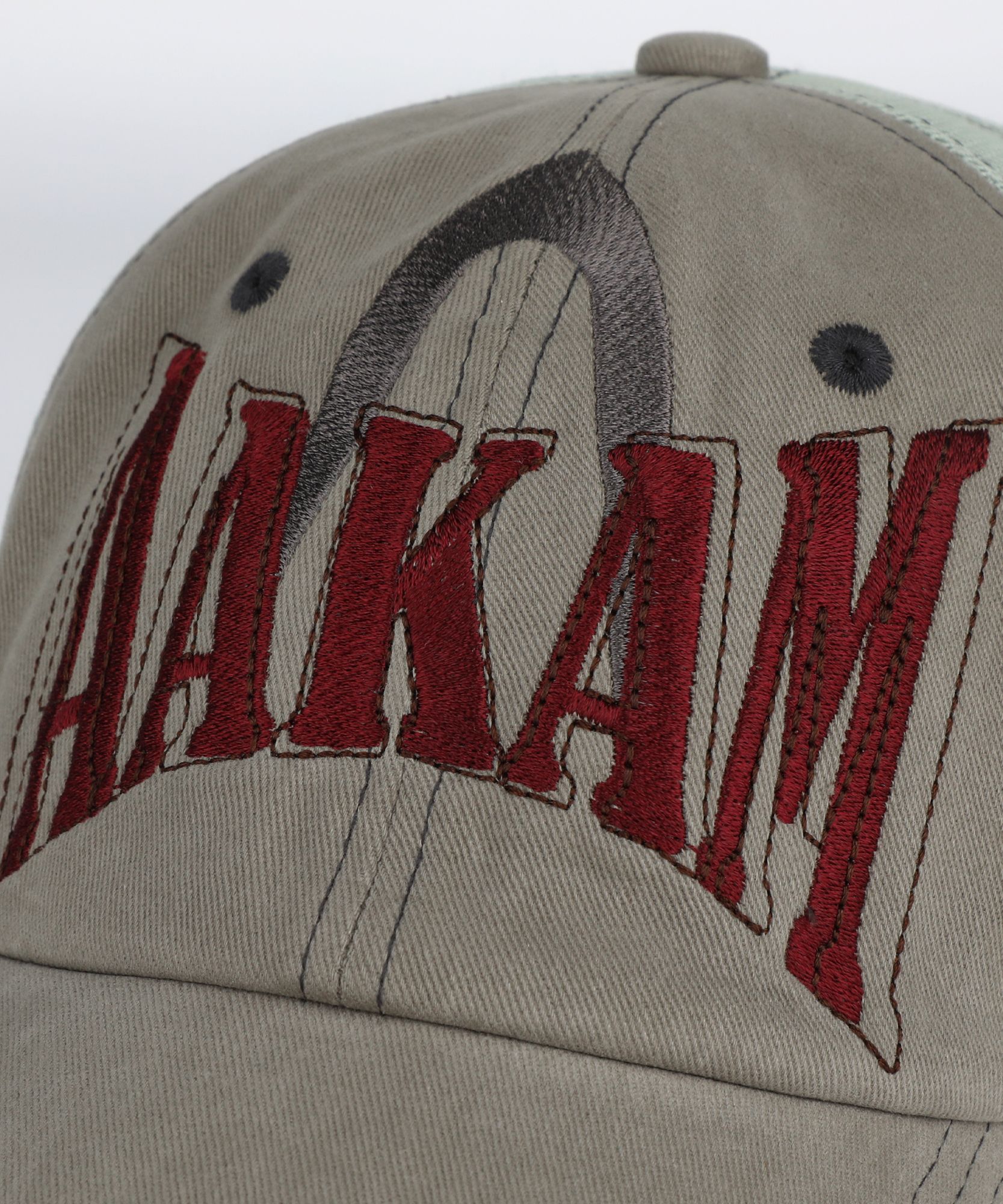 MUSINSA | AAKAM Needlework Symbol Ball Cap (Khaki)