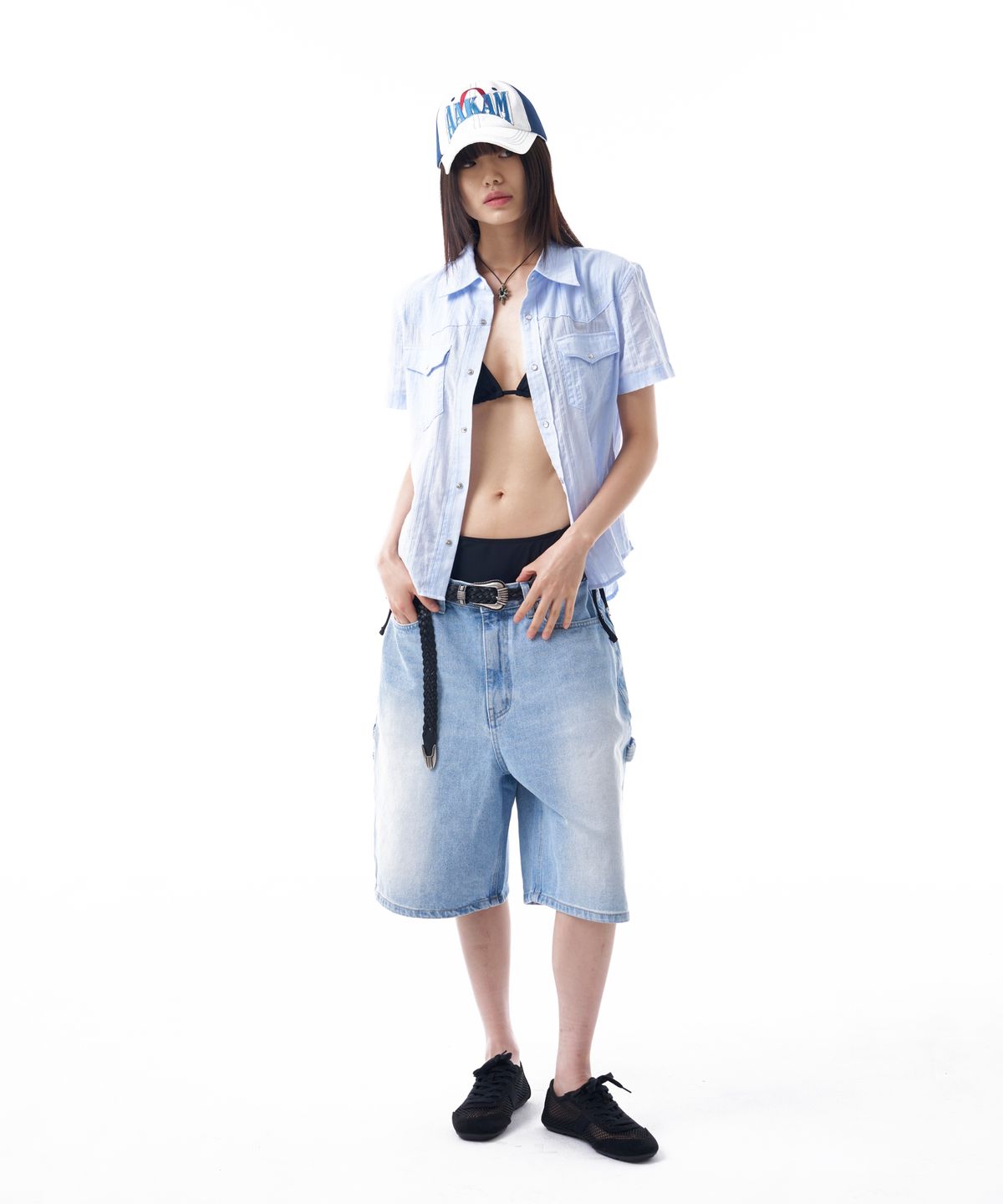 아캄(AAKAM) Needlework Symbol Ball Cap (White)