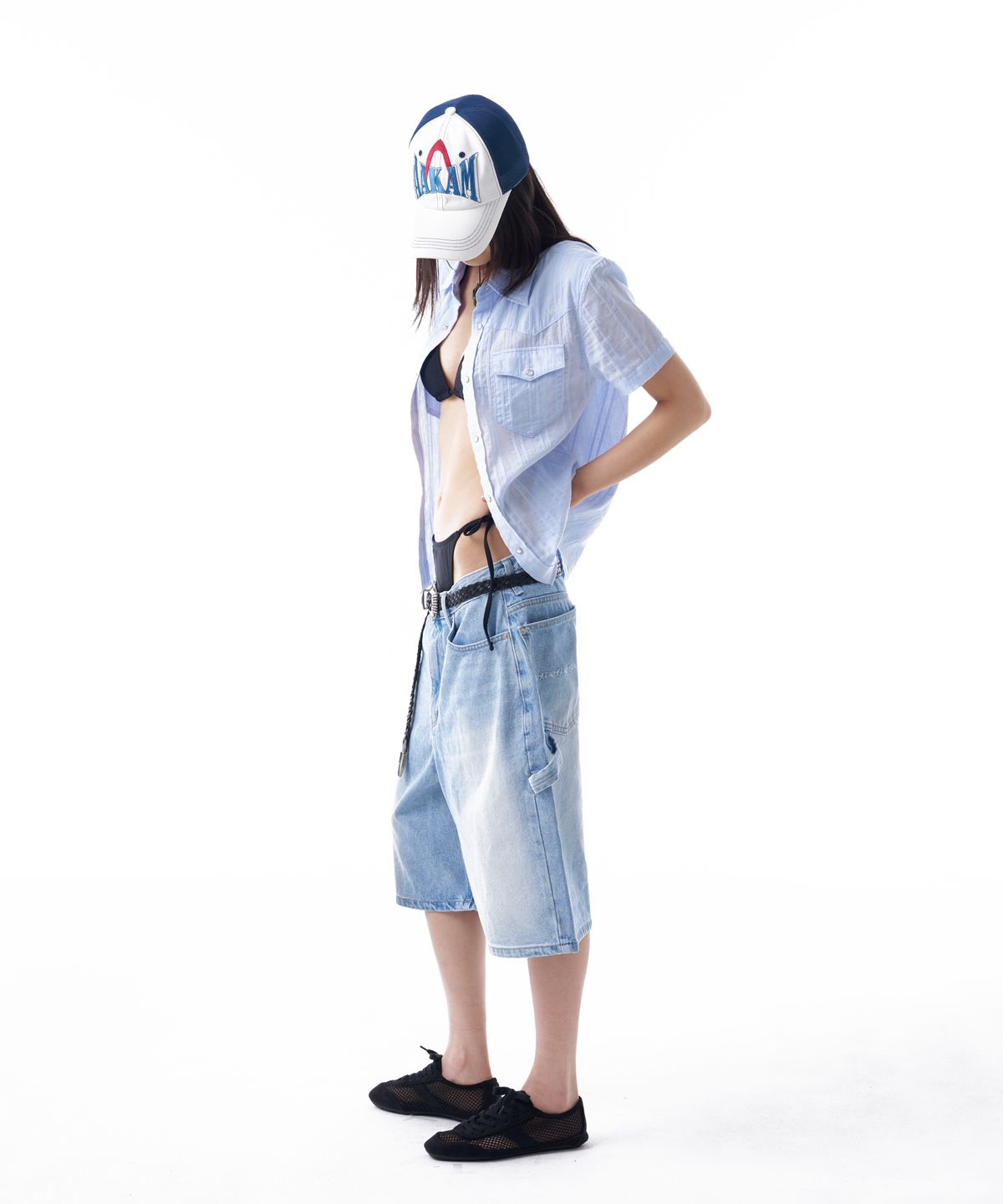 아캄(AAKAM) Needlework Symbol Ball Cap (White)