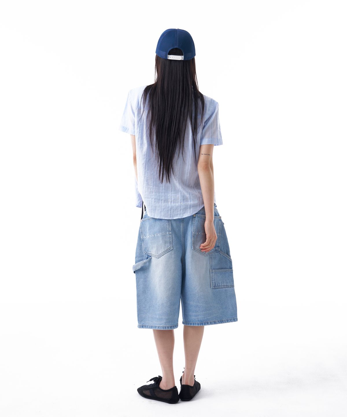 아캄(AAKAM) Needlework Symbol Ball Cap (White)