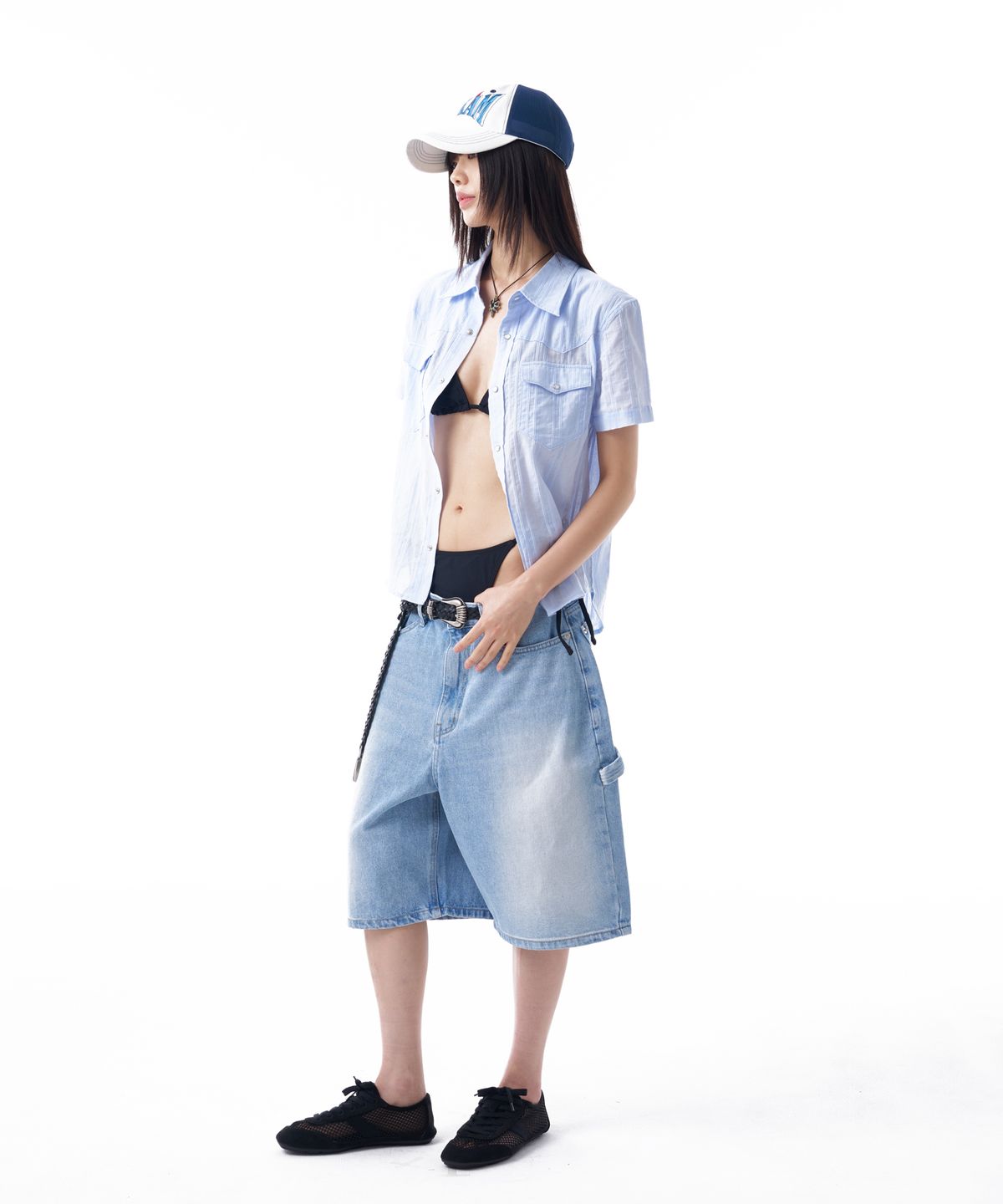 아캄(AAKAM) Needlework Symbol Ball Cap (White)