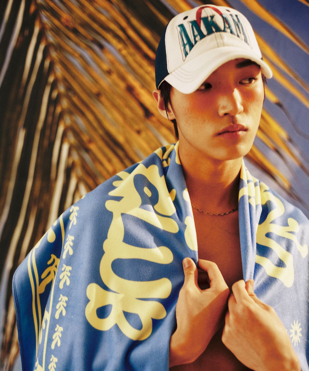 아캄(AAKAM) Needlework Symbol Ball Cap (White)