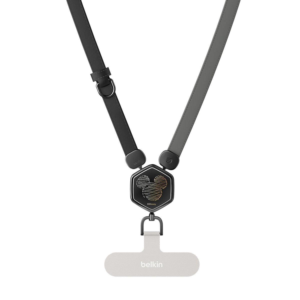벨킨(BELKIN) 디즈니 미키와 친구들 크로스바디 프리미엄 가죽 스마트폰 스트랩 MSZ004BK