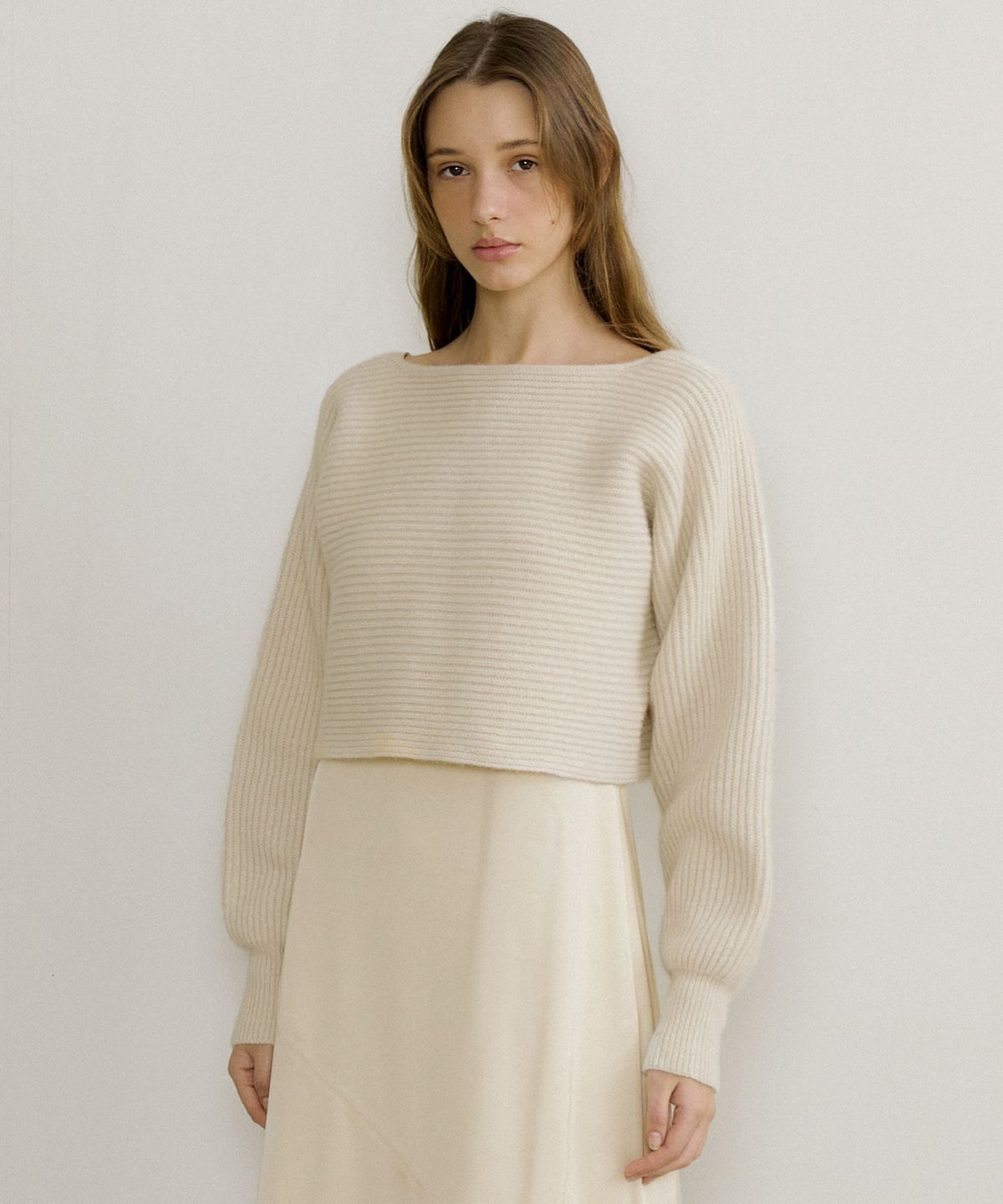 오떼뜨(OCTETTE) RACCOON BOAT NECK PULLOVER KNIT_3COLOR