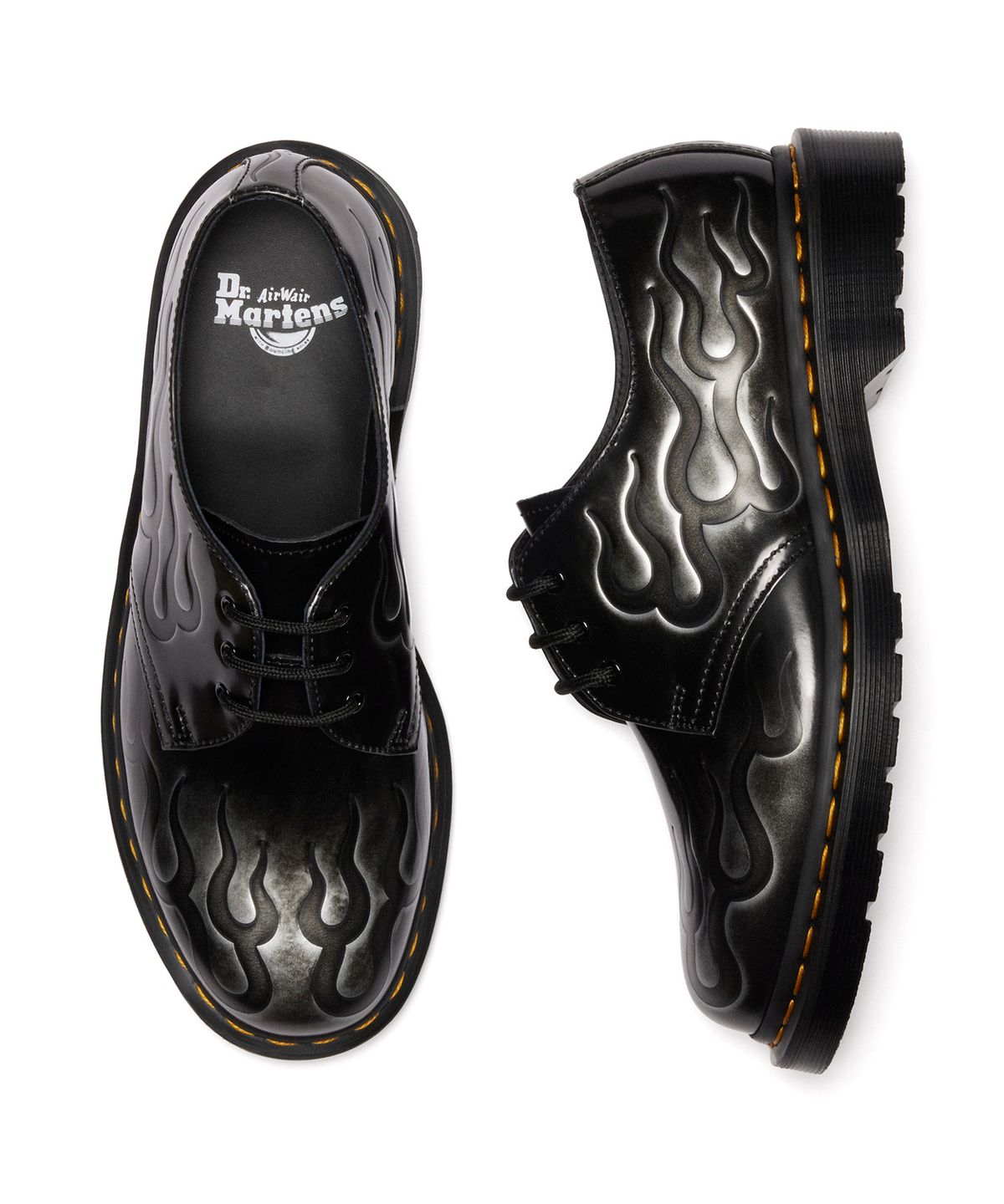 닥터마틴(DR.MARTENS) 1461 인페르노 3홀 - 블랙:실버 / 41765020