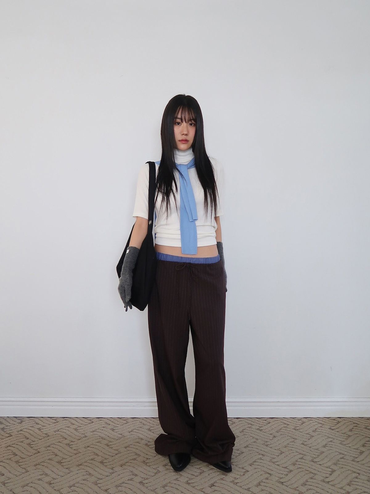 샤이티모시(SHYTIMOTHEE) Drop bag _black